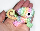 Limited Edition Pastel Rainbow Chameleon Plushie