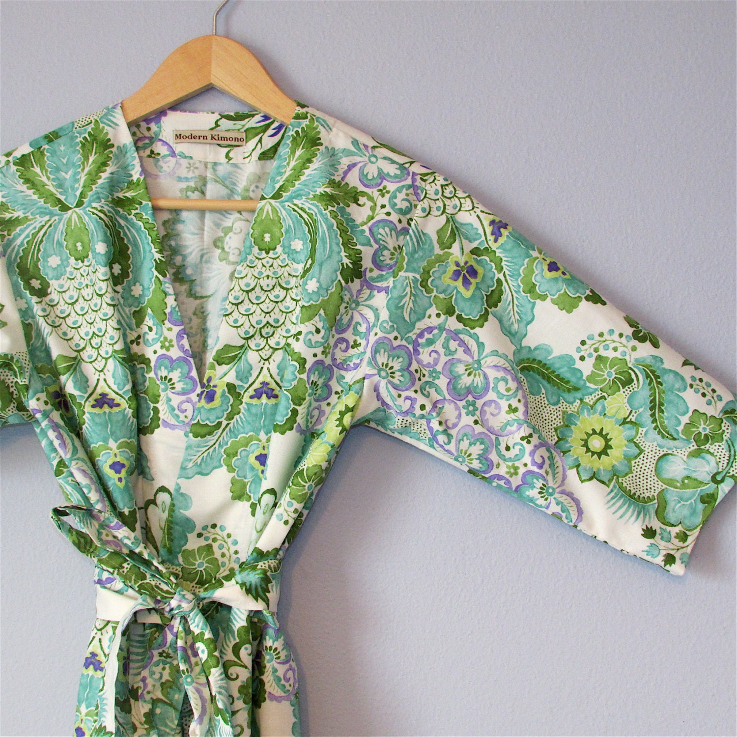 Kimono Robe. Maternity Robe. Bridesmaids Robe. Fabric designed by Amy Butler.  Dressing Gown. Bathrobe. Sweet Sophia. Knee Length.