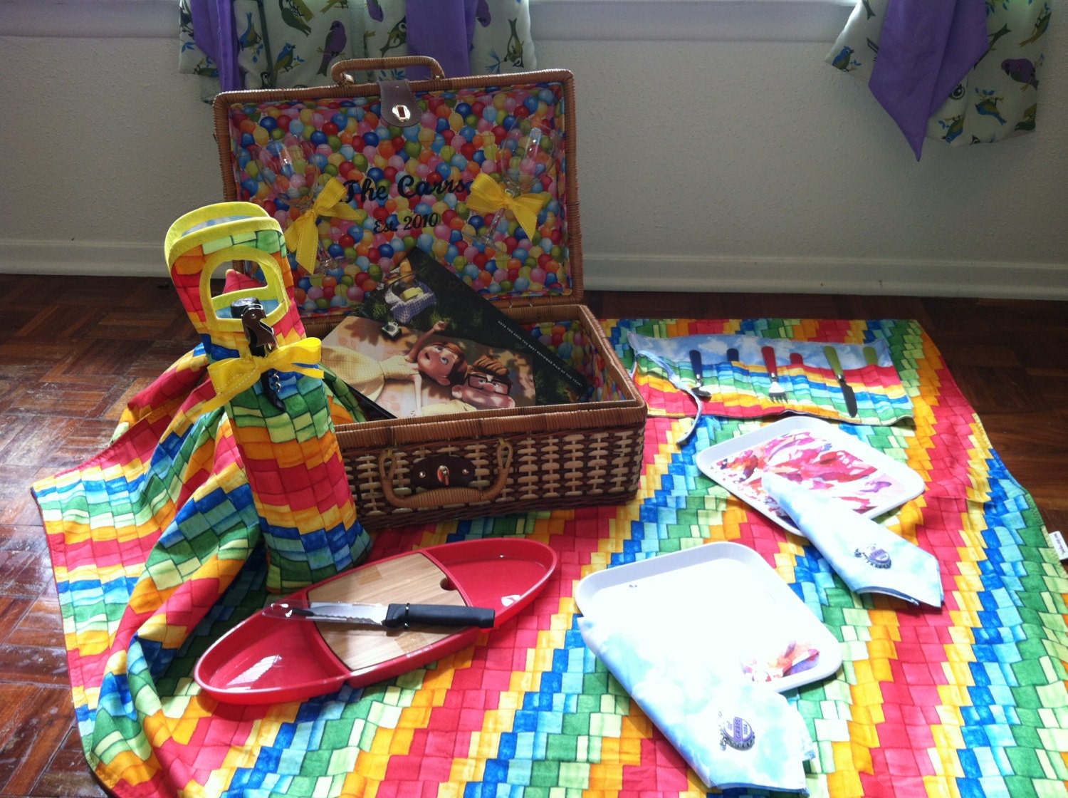 Personalized Custom Made Picnic Basket