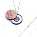 Wooden Photo Locket Neon Geometric
