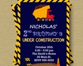Dump Truck Invitation Birthday Il_170x135