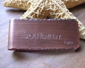 Men's Personalized Money Clip in Copper-Fathers Day Gift-Groomsmen Gift-Moneyclip for Dad