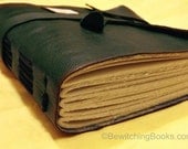 FREE SHIPPING - Personalized Handmade Blank Journal - Medieval style - Book of Shadows
