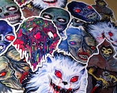 FEATURE CREATURES Series 3 - Cult Horror Sticker 6-Pack