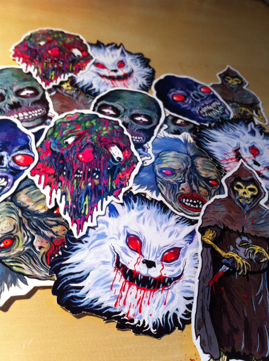 FEATURE CREATURE Cult Horror Sticker FULL Set