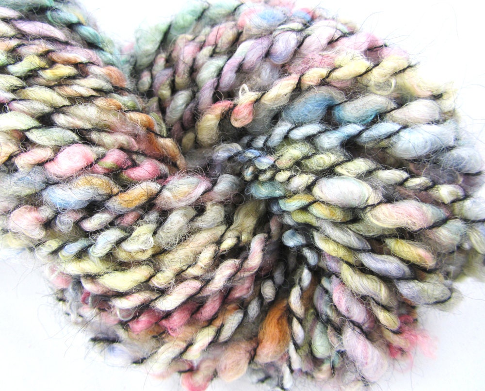 Handspun Yarn Multi and Black