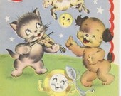 M490 Vintage Happy 5th Birthday Greeting Card - Wishing Well