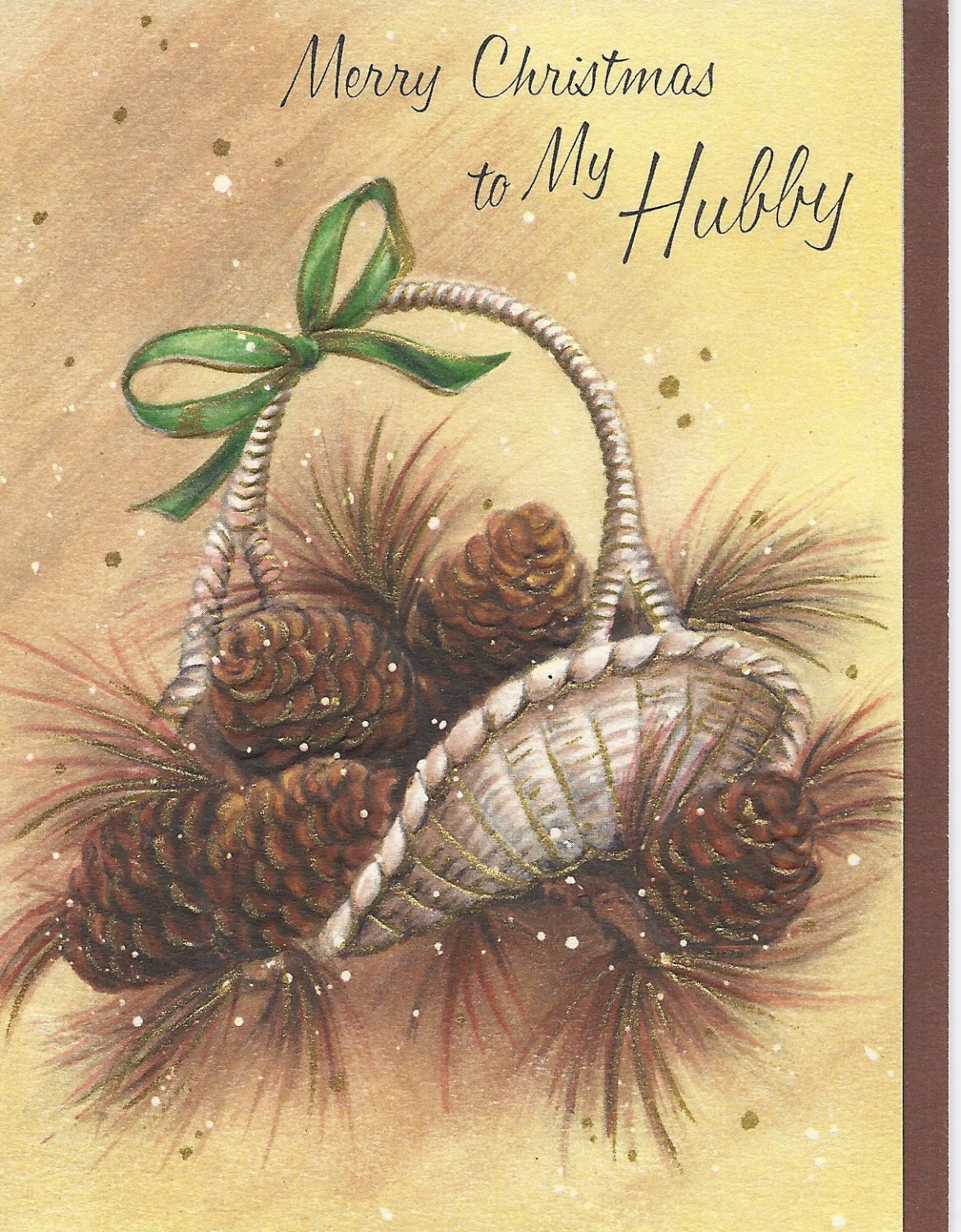 C400  Vintage Christmas Greeting Card