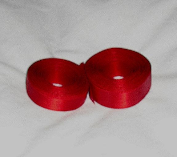 Destash..2 Ribbons...5/8" X 11 yrds / 7/8" X 11 yrds Red