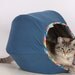 On Sale Cat Ball Modern Kitty Bed in French Blue with Chevrons