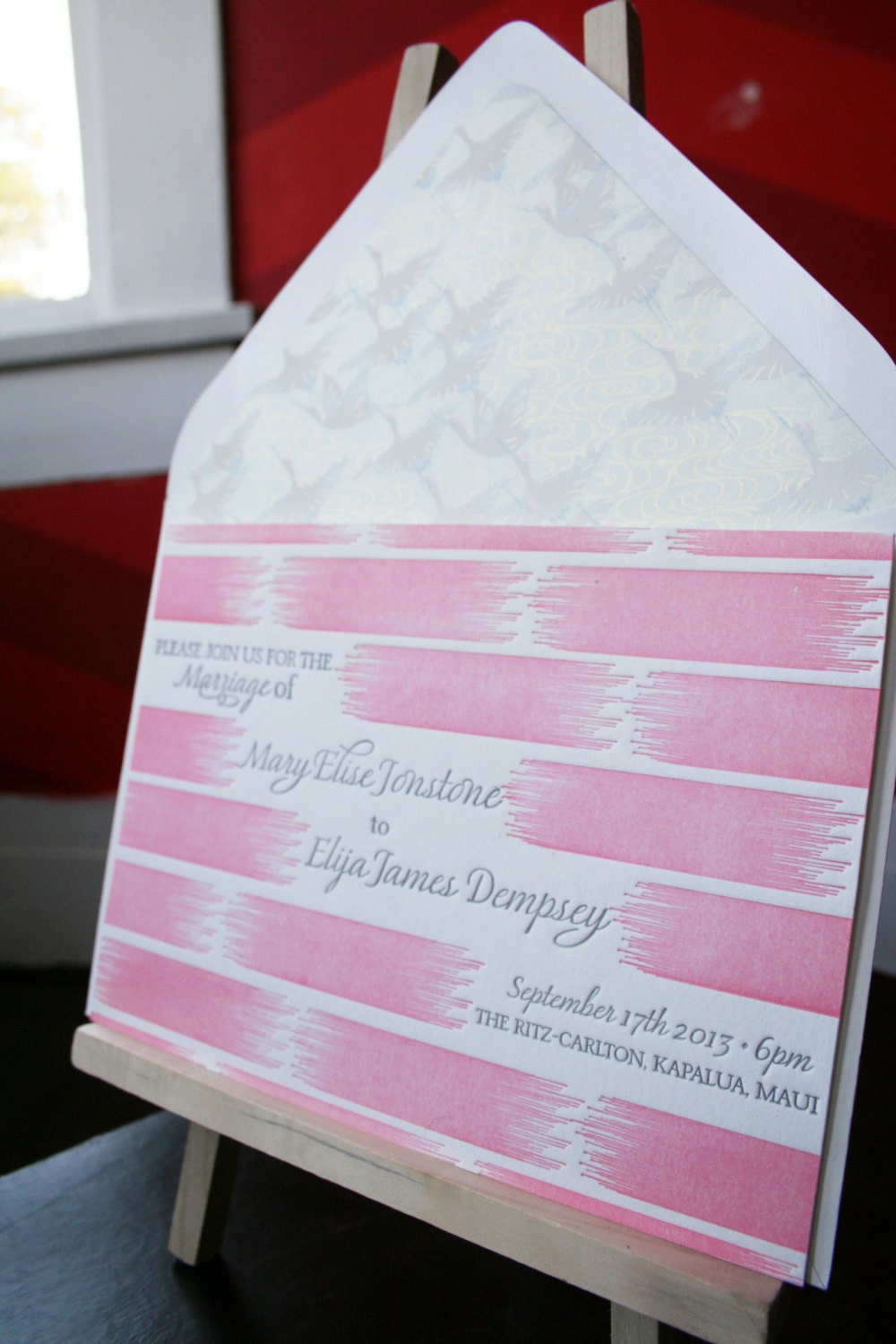 Letterpress Wedding Invitations Sample - The Mary Wedding Invitation