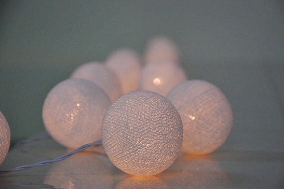 New Special edition models - 35 LED Bulbs cotton ball string lights for Patio,Wedding,Party and Decoration
