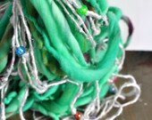 Handspun, Bulky Yarn, Thick and Thin, by Spinning Wheel