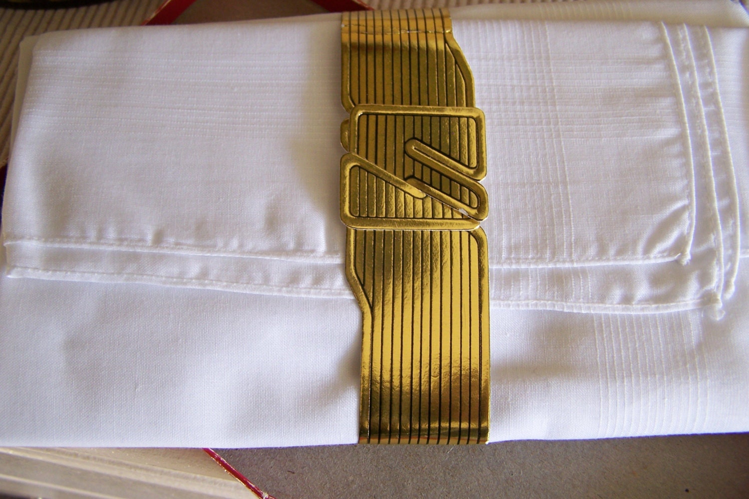 Vintage 60's "SEALPACKERCHIEF HANDKERCHIEFS" 3 Gentleman's Wedding Handkerchiefs  Made in USA