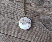 Whole Wide World locket necklace- Vintage world map necklace- Antique world map- For traveler- retro space- globetrotter- FREE SHIPPING