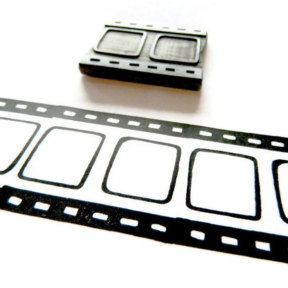 Photography Film Strip Stamp - Cling Rubber Stamp
