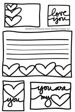 Heartfelt May Studio AE Stamp by Ali Edwards Technique Tuesday