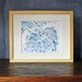 8x10 Custom Watercolor City Map Personalized Decor Commission Custom Neighborhood Map Street Map