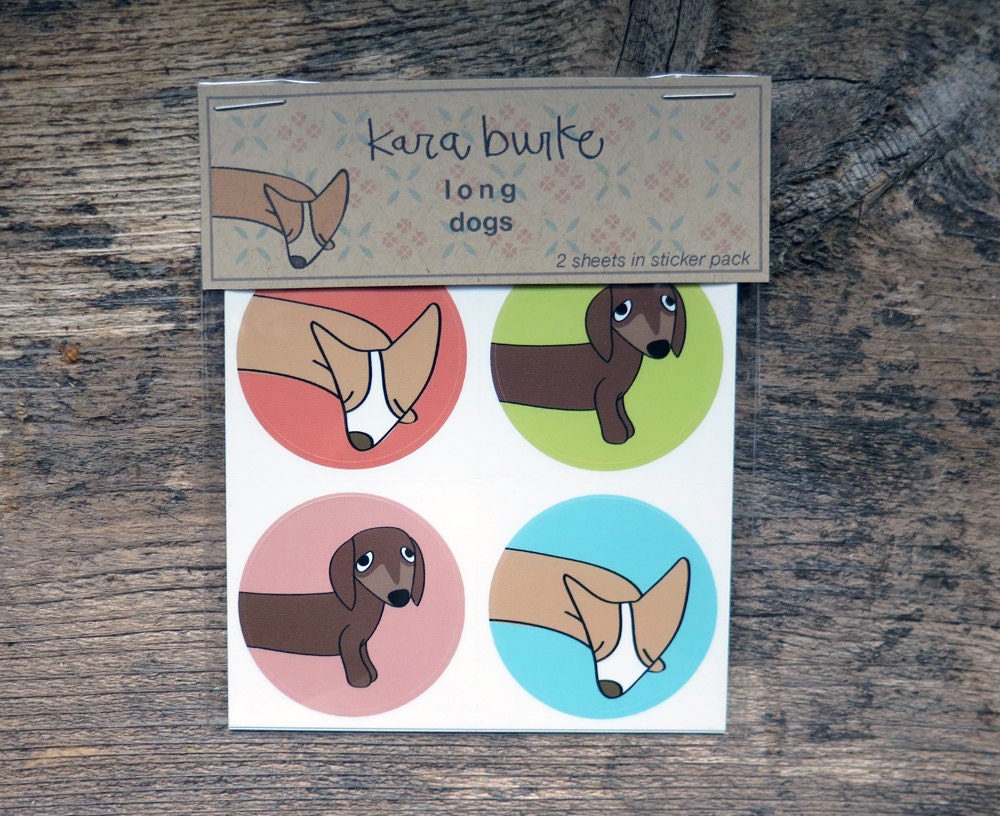 Long Dogs Sticker Pack // Corgi and Daschund