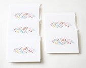 Lone Feather 5 Card Set with envelopes