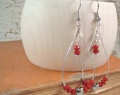 Queen of Hearts Ruby Earrings - Devotion - Gemstones by Split Personality Designs
