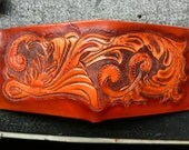Tooled leather wallet