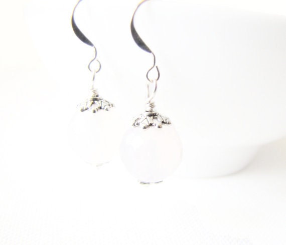 Opal Czech Glass Earrings Bridesmaids Earrings Victorian Earrings Victorian Jewelry Wedding Maid of Honor