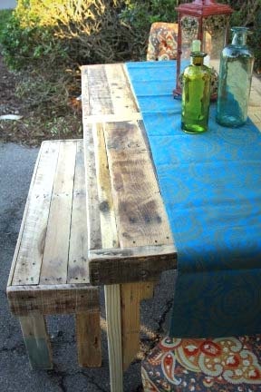 Farmhouse Table Made from pallet wood 36" x 66"