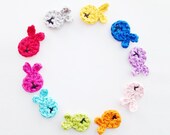 Crochet Fish Applique - Set of 10