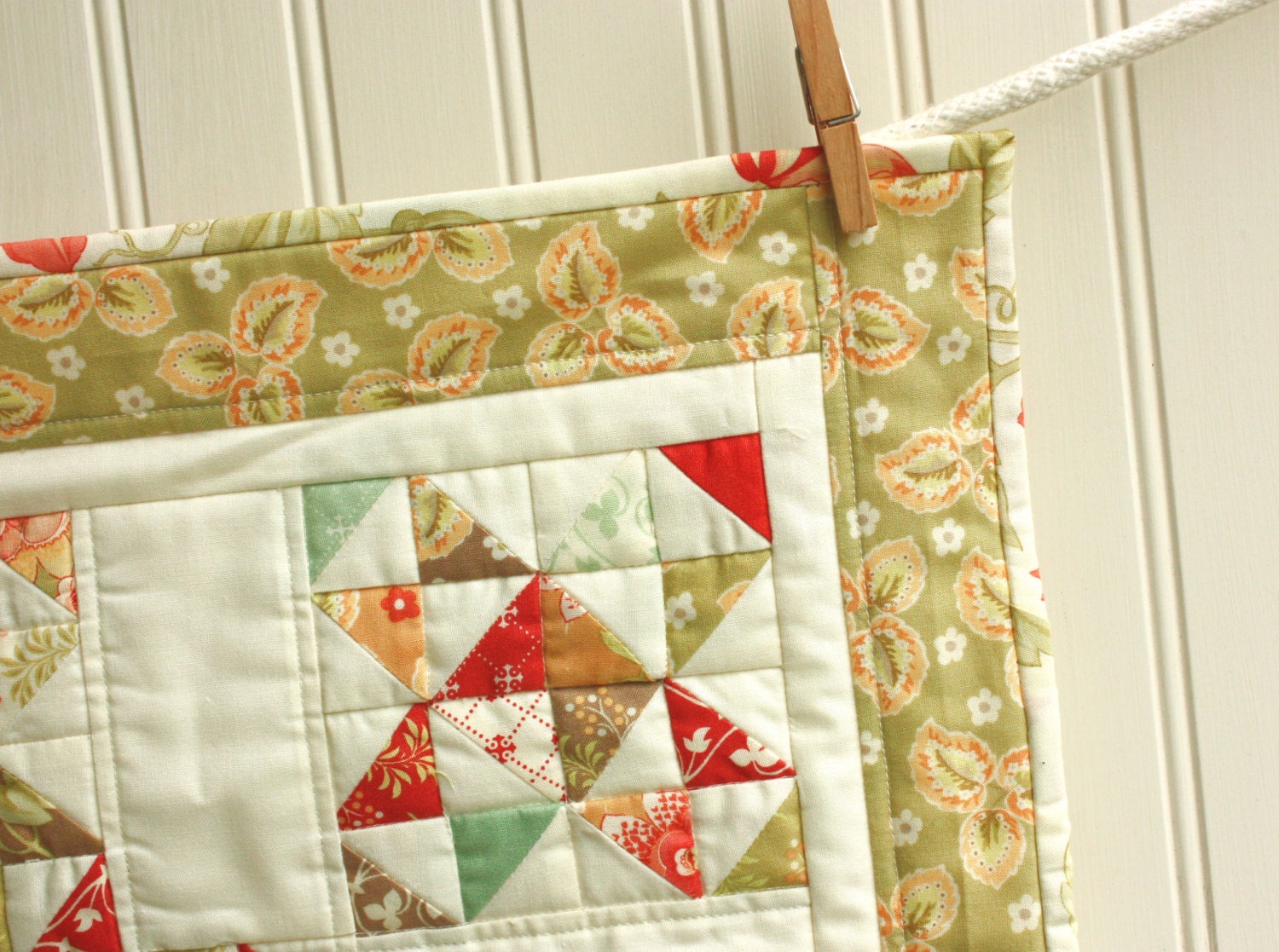 Tapestry Mini Quilt - Table Topper - Miniature Quilt