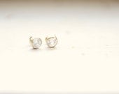 Sparkling CZ Stud Earrings