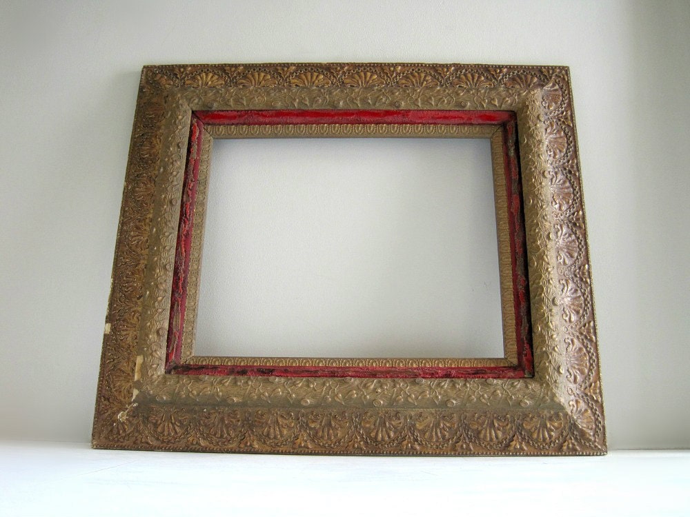 Antique Large Ornate Shabby Chic Picture Frame