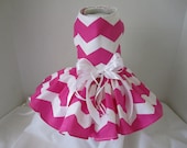 Dog Dress  XS    Zig Zag   By Nina's Couture Closet