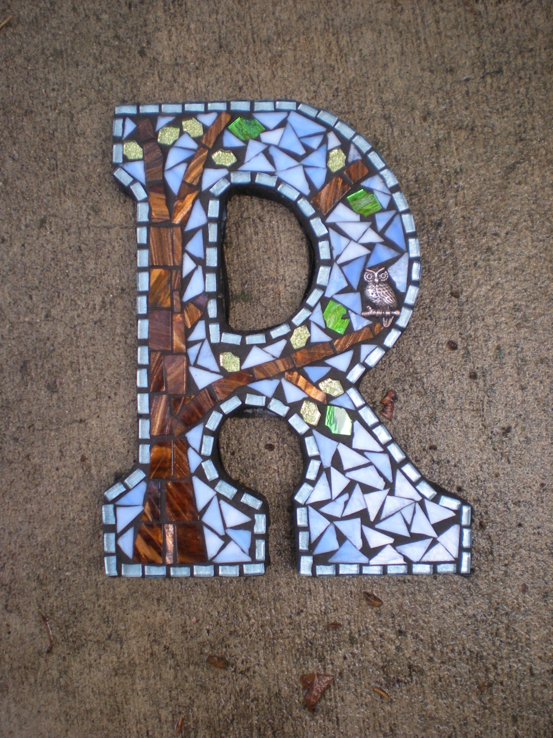 Custom Mosaic Monogram You choose the color, letter, and design
