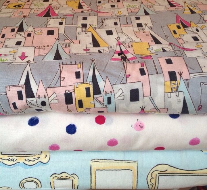 Let's Pretend by Sarah Jane for Michael Miller, half yard bundle of 3