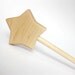 Eco Friendly Wooden Toy Star Wand Jojoba Beeswax Finish