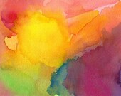 Art Print, Watercolor, Heart and Soul, 16 x 20