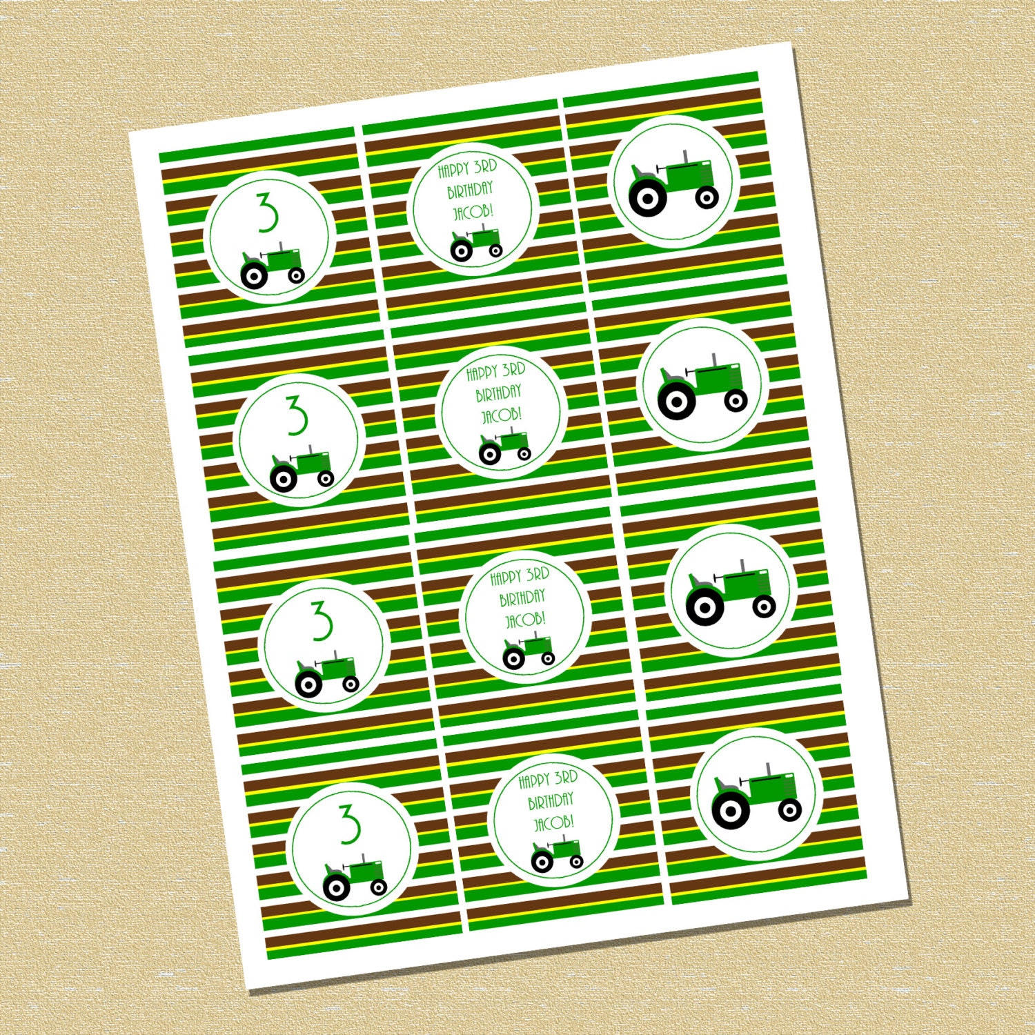 Country Tractor Cupcake Toppers/Favor Tags Il_170x135
