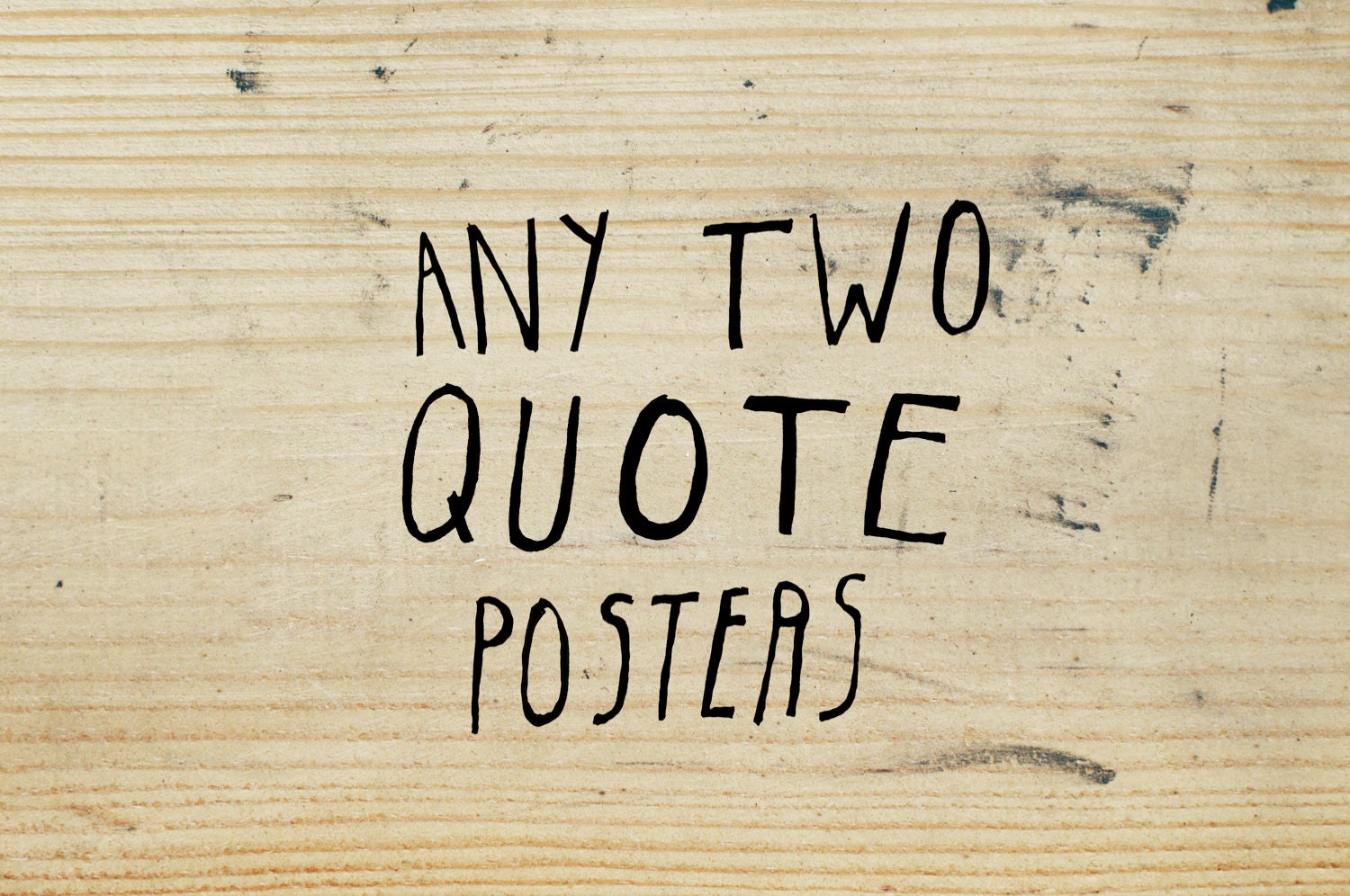 any two quote posters - 11x14 office work kitchen art prints - SALE
