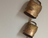 Vintage Metal Cow Bells, Set of 2