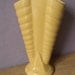 antique pottery vase, vintage 1940's Shawnee pottery USA 809 vase, yellow vase, ceramic vase, art deco vase