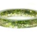 Green Bracelet- Flower Jewelry- Resin Jewelry- Green Bangle- Resin Bangle- Moss- Green Jewelry