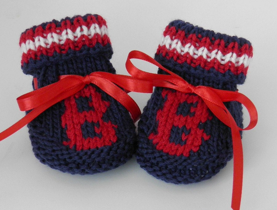 Boston Red Sox Super Fan MLB Booties Size 0 to 3 months