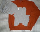 LIMiTED EDITiON Elephant Trunk sleeve sweatshirt sweater jumper MENS M RUST