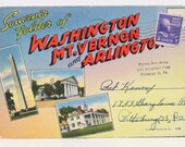 Washington DC, Mt Vernon, & Arlington - Postcard Folder - 624