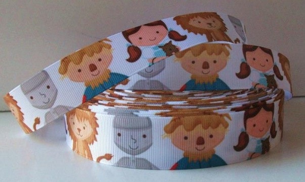 2mts Wizard of Oz, Dorothy 1" Grosgrain Ribbon