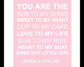 Baby Girl Nursery Art Decor Letters Wall Quotes