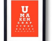 Best Friend Birthday Gift (You Make Me Happy When Skies are Gray) for a Sister,Custom Sign Big sister, Big Sis, or Little sister Orange art-