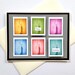 Happy Birthday Colorful Candles Handmade B-Day Greeting Card for Runner, Triathlete (Blank Inside)