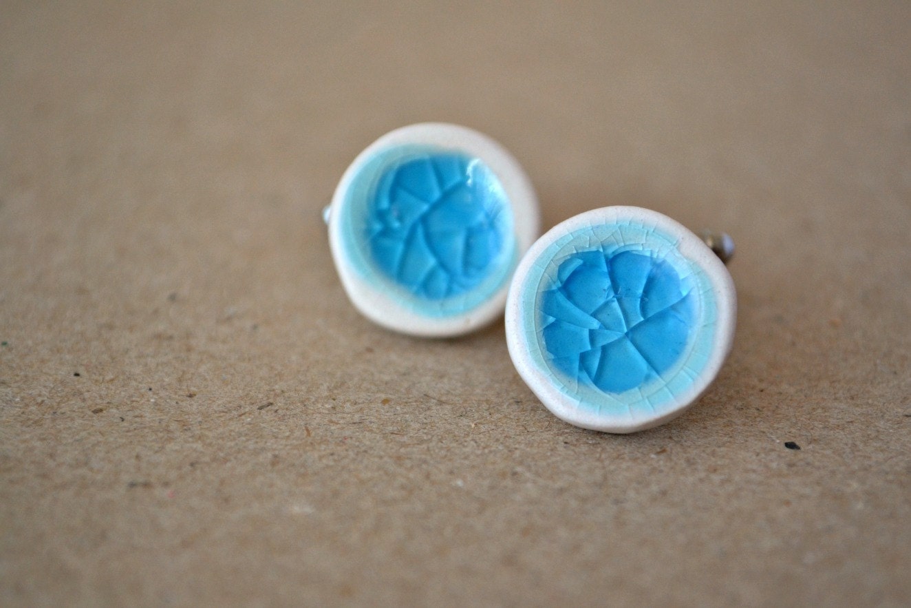 Ocean Water - Natural Elements - blue geometric cufflinks cuff links - gift for men, women wedding cufflinks groom Etsy UK